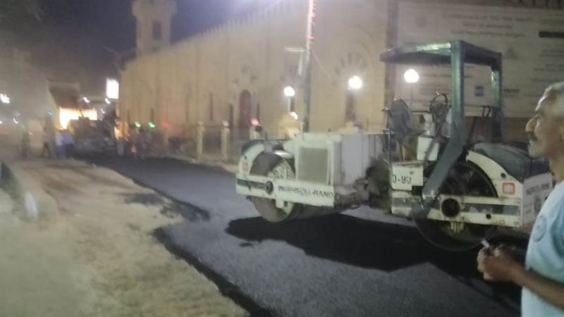 اعمال الرصف بأسيوط