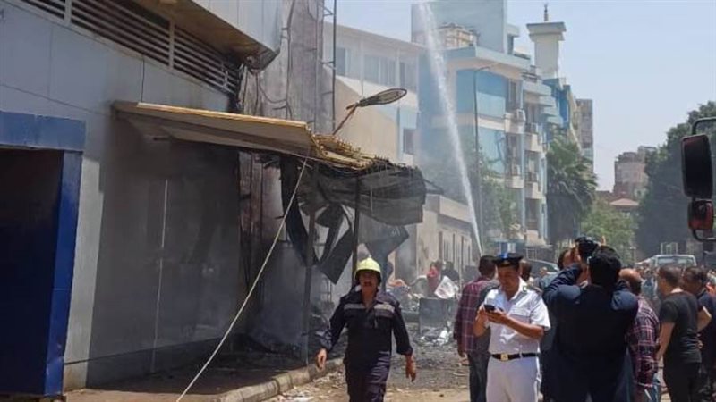 حريق مبنى السجل المدنى