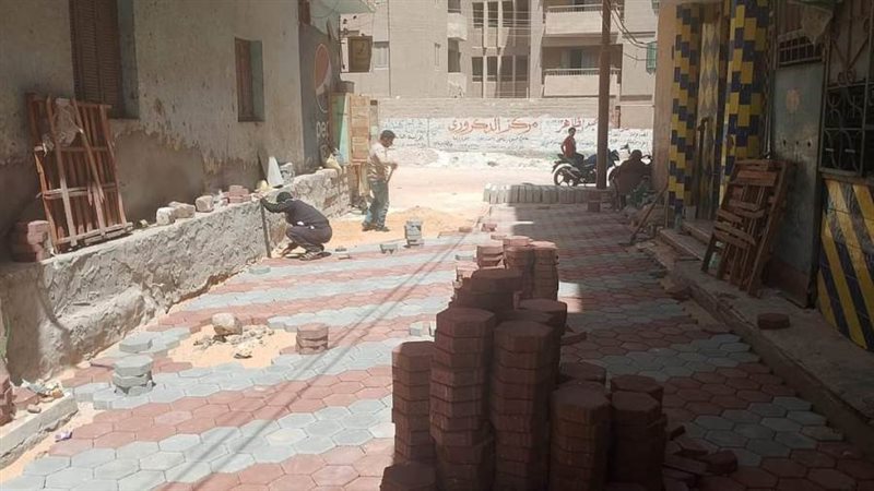 رصف وتبليط الشوراع