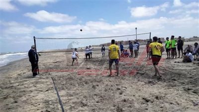 تنظيم اللقاء الرياضي الشاطئي لطلاب المعاهد العليا والمتوسطة ببلطيم