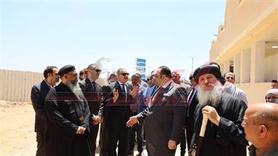 نورالدين يشهد الاحتفالات بعيد القيامة المجيد بكنيسة مارمينا والبابا كيرلس