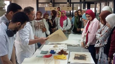 دار الكتب والوثائق تستقبل طلاب وأساتذة آثار دمياط