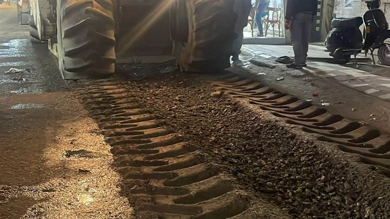 جانب من الرصف