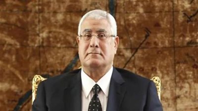 المستشار عدلي منصور يهنئ البابا تواضروس الثاني 