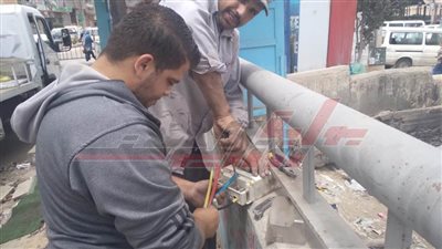 رفع كفاءة منظومة الإنارة العامة بمدينة دسوق في كفر الشيخ 