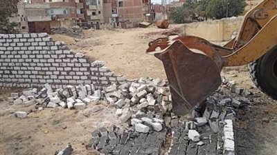 تنفيذ إزالة فورية لحالتيِّ تعدٍّ بالبناء المخالف بمركز ومدينة القصاصين الجديدة 