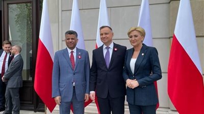 رئيس جمهورية بولندا يلتقي سفير خادم الحرمين الشريفين