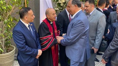 نقيب المحامين يشارك الطائفة الإنجيلية الاحتفال بعيد القيامة المجيد