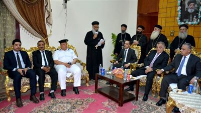 محافظ سوهاج يزور مطرانيات البلينا وجرجا لتقديم التهنئة