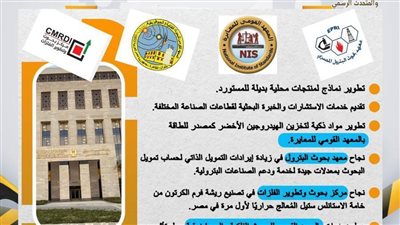 خطة المراكز البحثية لخدمة الصناعة.. نماذج لمنتجات محلية بديلة للمستورد وخدمات الاستشارات