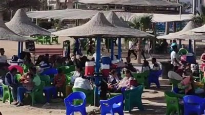 شواطئ العائلات تستقبل ١٠ آلاف زائر بالغردقة