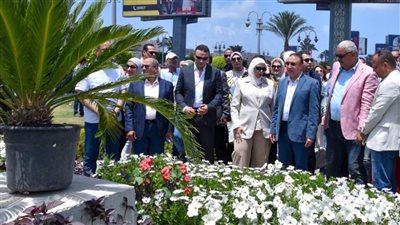 محافظ الإسكندرية يفتتح معرض الزهور والزينة بمدخل الإسكندرية الصحراوي