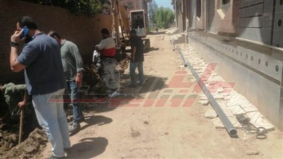 بتكلفة 282 ألف جنيه .. إحلال وتجديد خط مياه الشرب بإبشان في كفر الشيخ