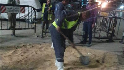 إصلاح هبوط أرضي في 3 مناطق بشبرا الخيمة