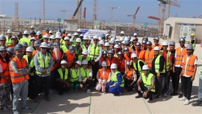 زيارة طلبة «كلية الآداب» بجامعة القاهرة لموقع محطة الضبعة النووية