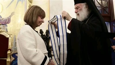 رئيسة جمهورية اليونان تجتمع مع البابا ثيودوروس الثاني