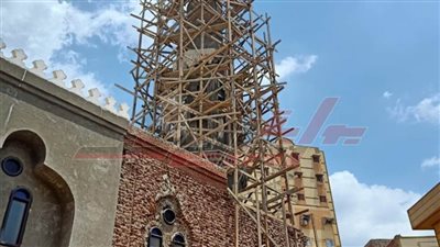تنفيذ 70٪ من أعمال إنشاء مئذنة مسجد أبوغنام الأثري بكفر الشيخ