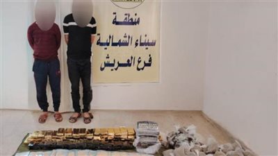 ضبط 3 عناصر إجرامية بحوزتهم كبتاجون وحشيش وهيروين بـ12 مليون جنيه بشمال سيناء