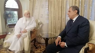  سلطان طائفة البهرة بالهند يستقبل 