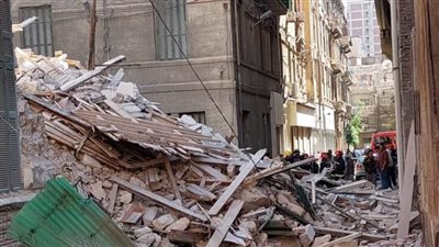 انهيار عقار بمنطقة العطارين بالإسكندرية وإنقاذ أربعة مواطنين