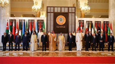 صورة تجمع القادة العرب المشاركين بالدورة 33 لمجلس جامعة الدول العربية