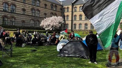  الشرطة الهولندية تبدأ فض الاعتصام الطلابي بجامعة أمستردام