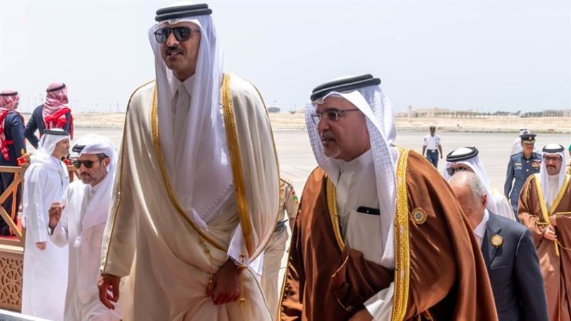 وصول أمير قطر