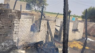 اندلاع حريق في 4 منازل بأسيوط
