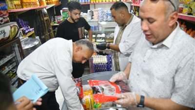  بالصور.. لجنة تفتيشية على المحال والمخابز والمطاعم في 