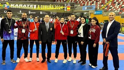 ميداليتان لناشئي الكاراتيه ترفعان رصيد مصر إلى 14 في دورى الشباب العالمي بإسبانيا 