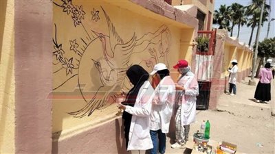 مبادرة جديدة لرسم وتجميل أسوار المصالح الحكومية بكفر الشيخ