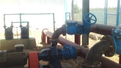 الانتهاء من تجديد محطة مياه قلندول بملوي لخدمة ١٠ قرى ضمن حياة كريمة