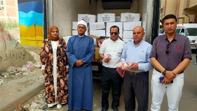استلام 2 طن لحوم صكوك إطعام لتوزيعها على مستحقيها بالقرى الأكثر احتياجًا بالبحيرة