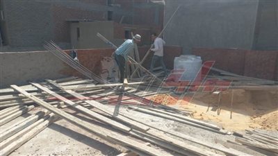 إزالة البناء المخالف بدون ترخيص في كفر الشيخ