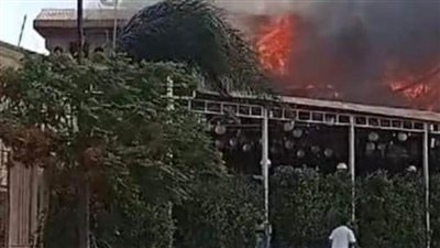 السيطرة على حريق في قرية سياحية بالدقهلية