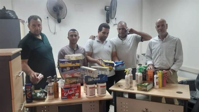 ضبط مواد غذائية ومنظفات