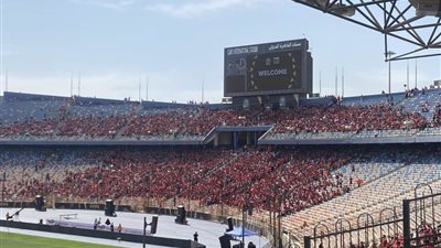 عاجل.. جماهير الأهلي تتوافد على إستاد القاهرة لدعم الفريق أمام الترجي (صور)