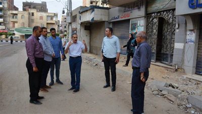 بالصور.. محافظ الغربية يتفقد أعمال 9 مشروعات رصف في طنطا