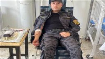 حملة للتبرع بالدم بقطاع الأمن المركزي