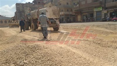 رصف عدد من شوارع سيدي سالم ضمن مشروعات الخطة الاستثمارية