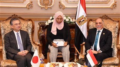 زعيم الأغلبية البرلمانية يستقبل سفير اليابان 