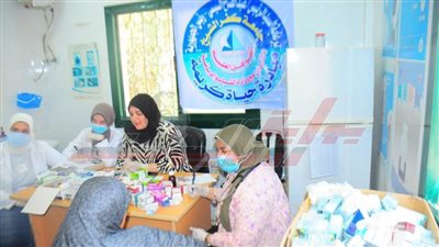 جامعة كفر الشيخ تطلق قافلة طبية لقرية برج مغيزل ضمن 