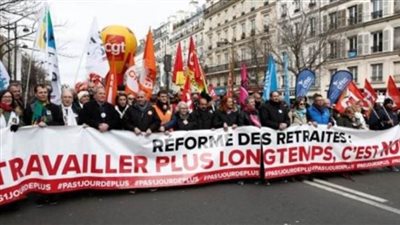 مظاهرات وسط باريس احتجاجا على القصف الإسرائيلي على رفح الفلسطينية