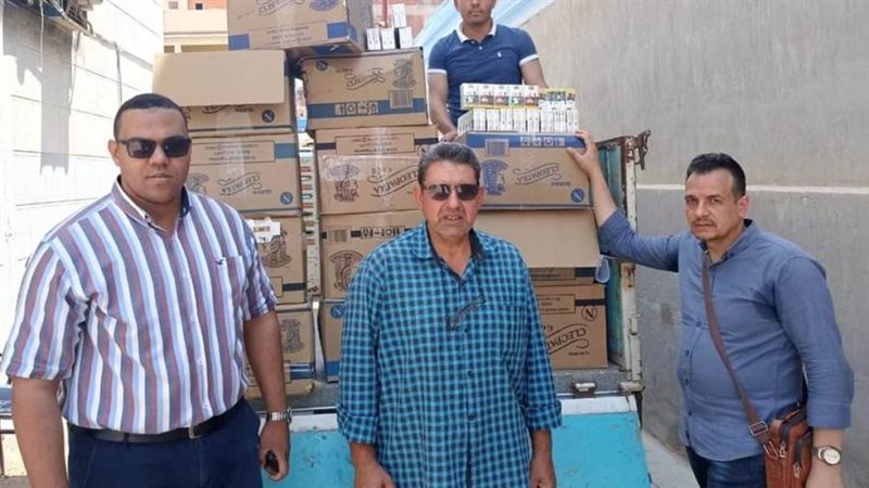 ضبط 6454 علبة سجائر