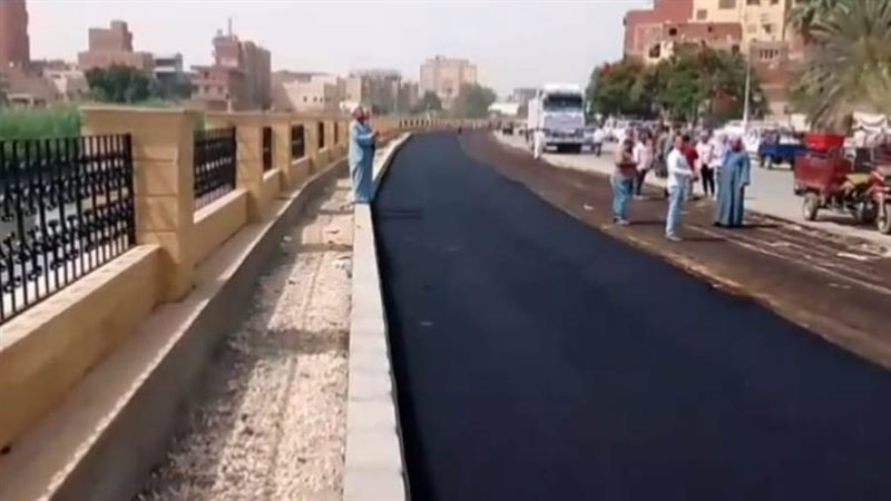 رصف الطرق ببنى سويف