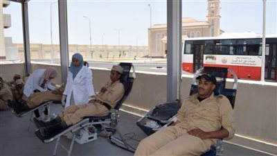 حملة للتبرع بالدم بمديرية أمن البحر الأحمر
