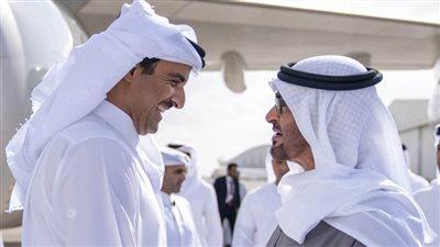 أمير دولة قطر يصل إلى الإمارات