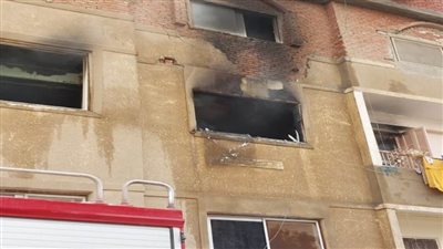 وفاة شخص بعد حريق شقة في طرة