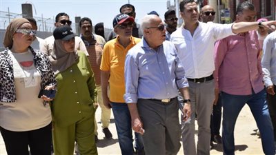 تطوير الممشى السياحي وشارع فلسطين ببورسعيد