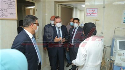 محافظ كفر الشيخ يتفقد وحدة الغسيل الكلوي بـ